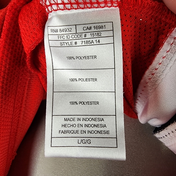 Reebok Licensed NHL New Jersey Devils Home Hockey Jersey Blank Size Large Red - Picture 16 of 16